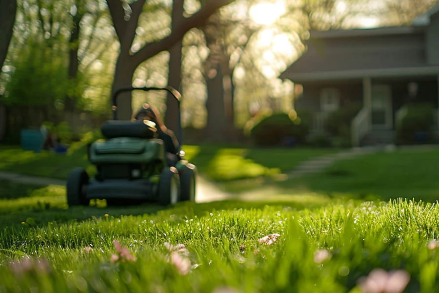 battery powered electric lawn mowers